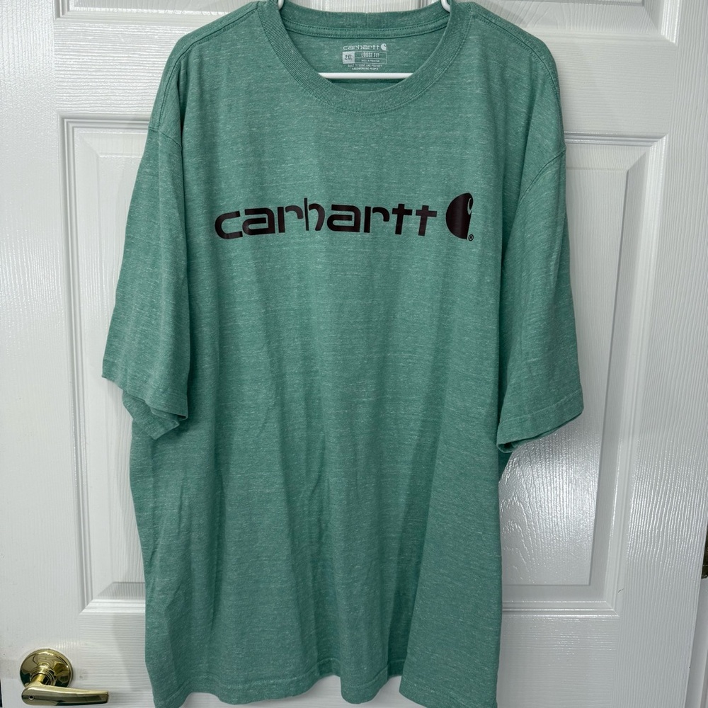 Carhartt Men's Heather Green Tee